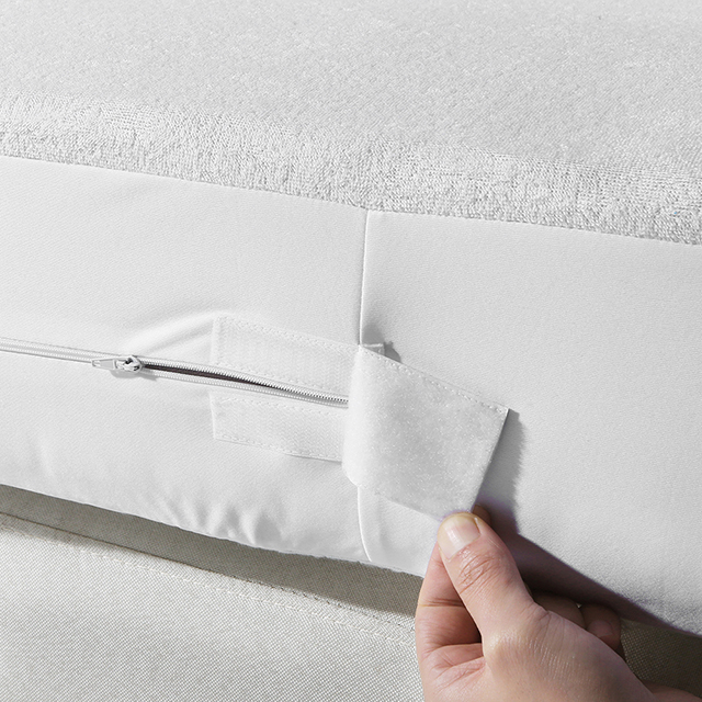 Funda de colchón impermeable con cremallera en forma de U para textiles para el hogar