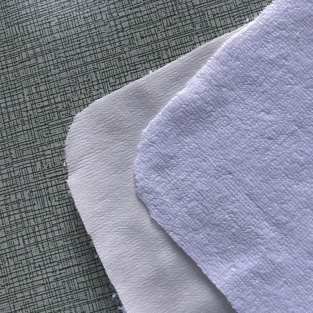 Tela de rizo blanca de 130 g/m², 80 % algodón y 20 % poliéster, laminada con TPU/impermeable/transpirable/ácaros del polvo