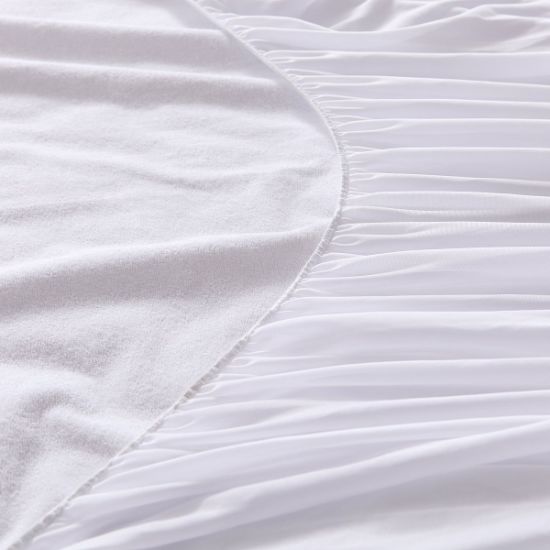 Protector de colchón impermeable de superficie de rizo de algodón 100 % premium tamaño queen