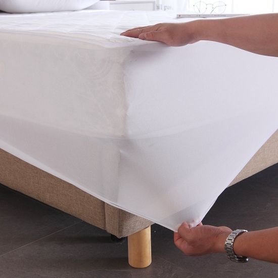 Protector de colchón resistente al agua de algodón orgánico de alta calidad